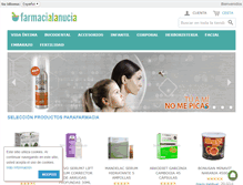 Tablet Screenshot of farmacialanucia.es